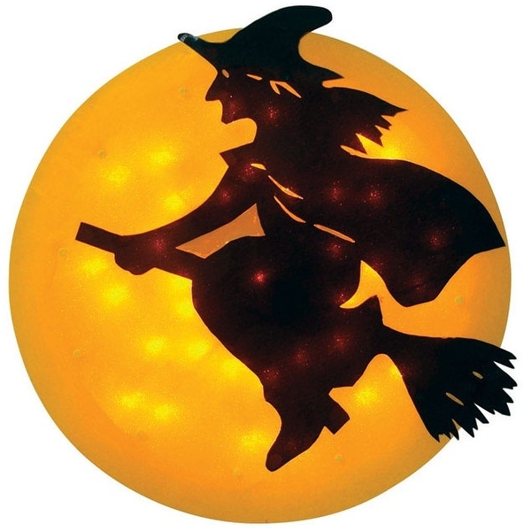 Shop Sienna N230V91H Halloween LED Witch Window Decor, Warm White, 10