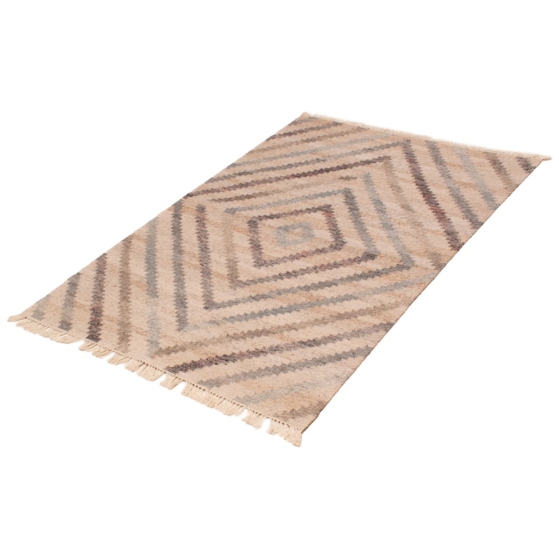 Ankara FW Beige Kilim 5'3" x 7'6" - 5'3 x 7'6