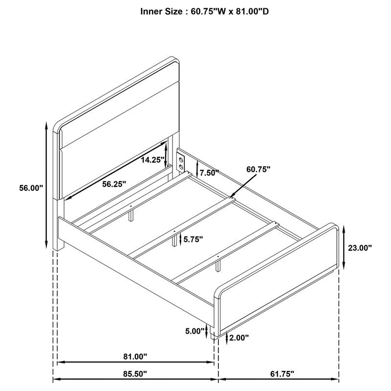 Ladera Bedroom Set Light Elm