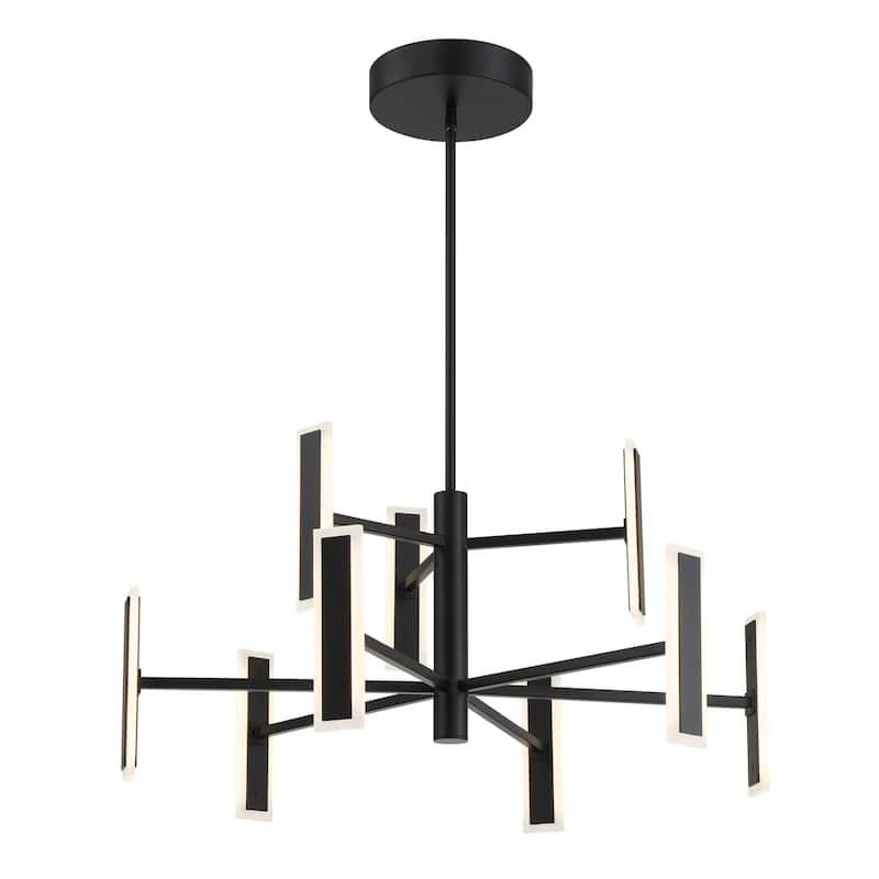 Kovacs P1419-L Edge 9 Light 29" Wide LED Abstract Chandelier