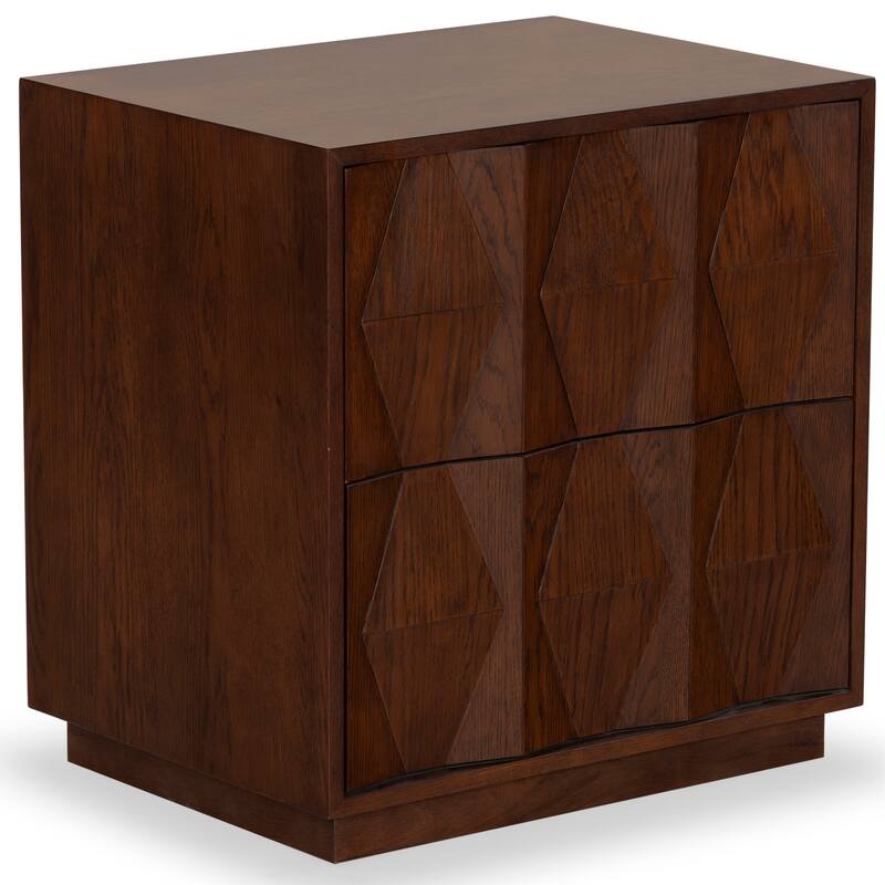 SAFAVIEH Couture Riabelle Wood 2 Drawer Nightstand