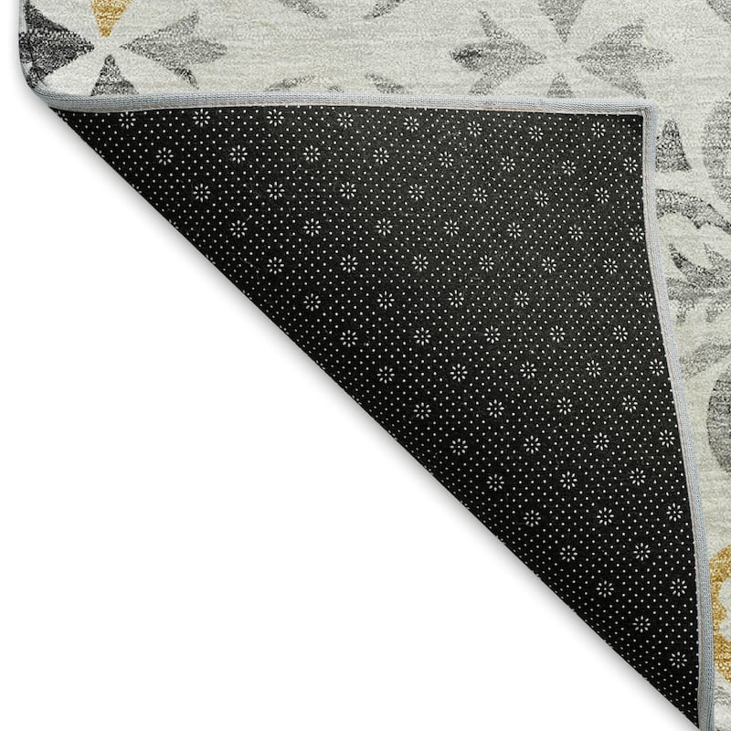 Premium Washable Super Soft Transitional Medallions Mayfield Rug