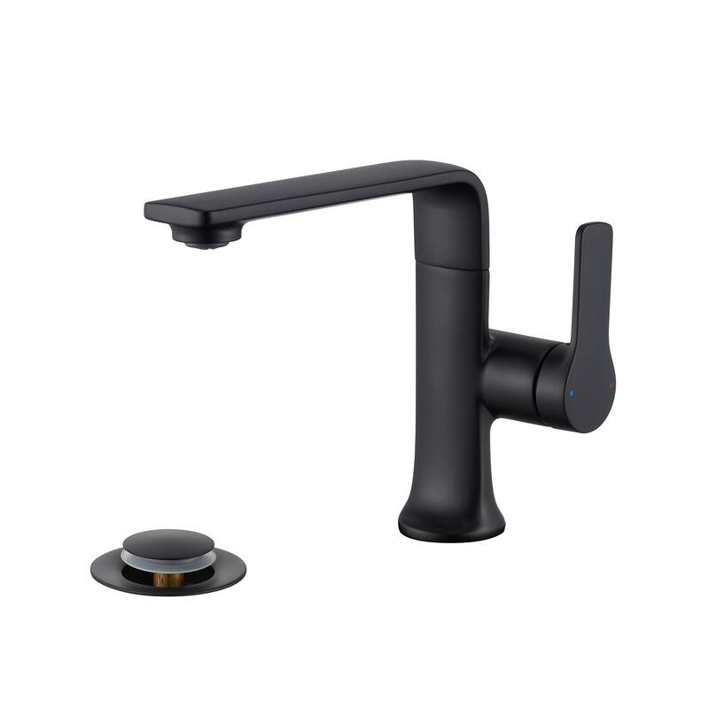 Luxier Varen Single Hole Single-Handle Bathroom Faucet with drain