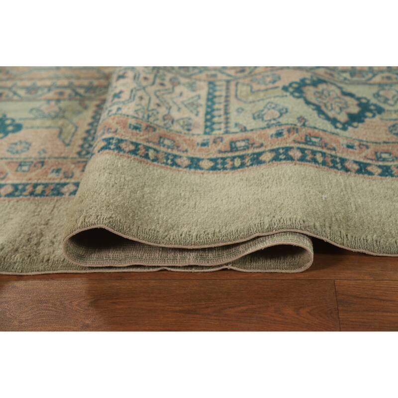 Vegetable Dye Tabriz Persian Large Rug Hand-Knotted Wool Carpet - 10'10"x 12'9"