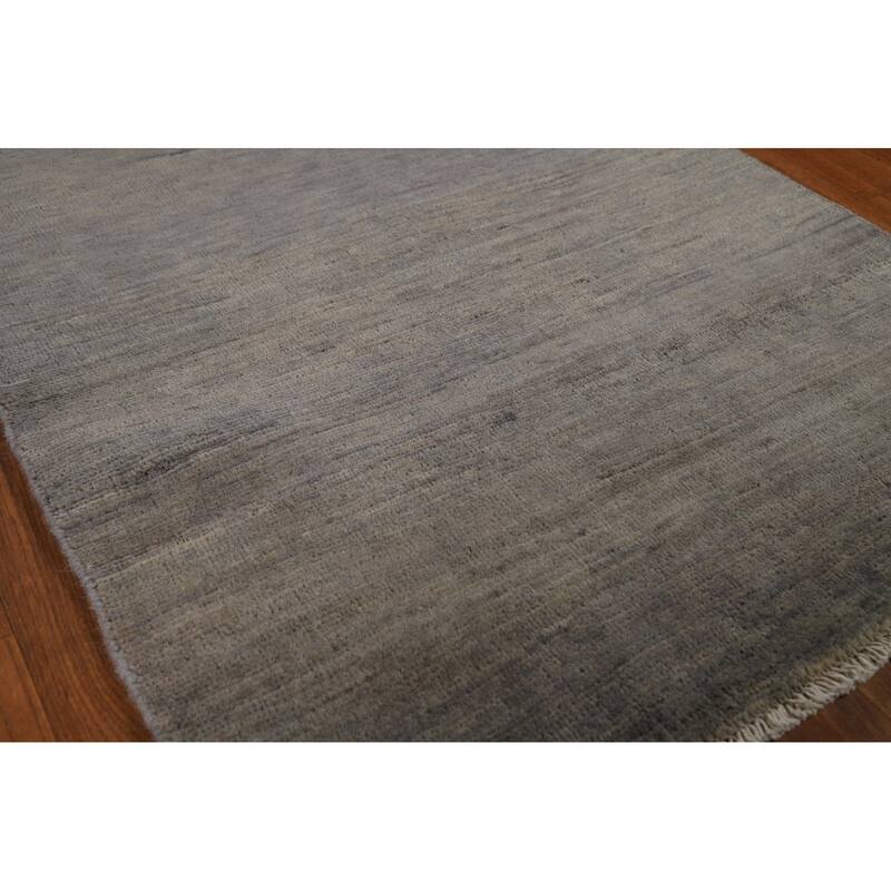 Contemporary Gabbeh Runner Rug Hand-Knotted Wool Carpet - 2'8"x 9'5"