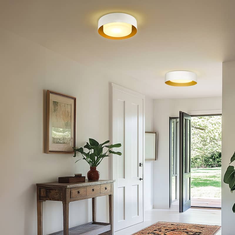 11Inch/ 14 Inch /20 Inch Flush Mount Ceiling Light with Frosted Glass Shade
