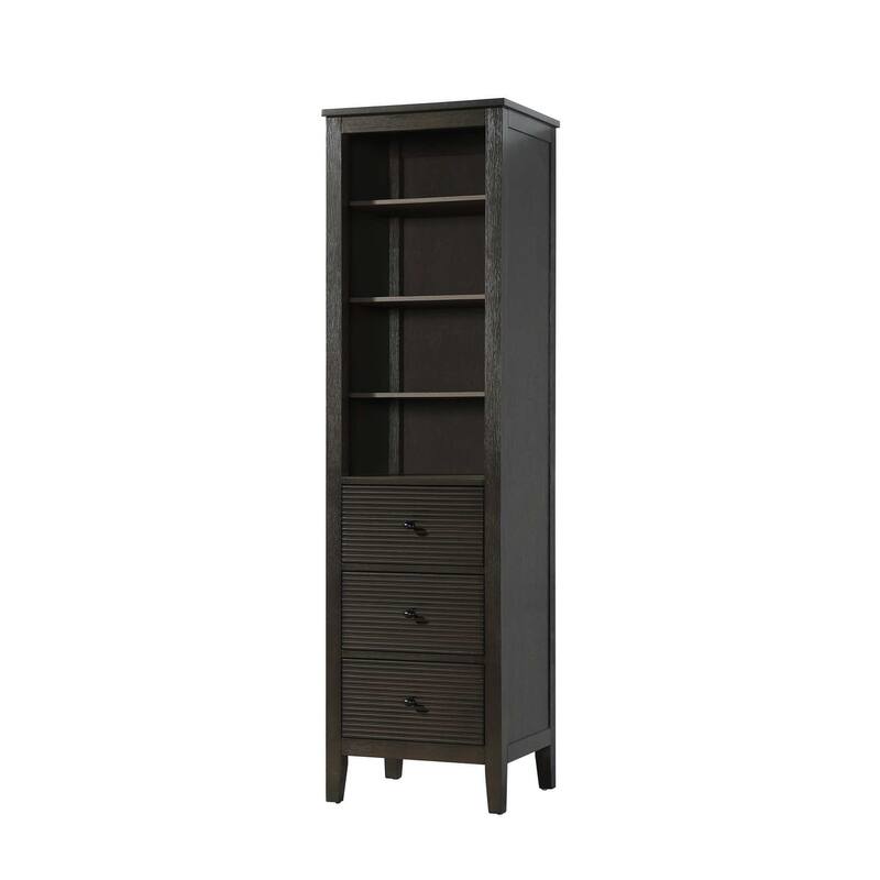 Kensington 16-28 Inch Open Shelving Bath Storage Cabinet