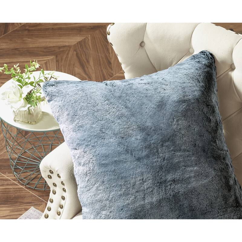 Serenta Heavy Fauxfur Pillow Shell 2 PC Set, NO INSERT