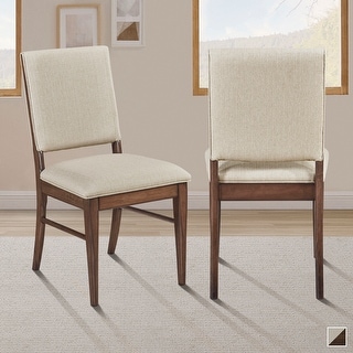 ダイニングチェア ACTUS MOOG DINING CHAIR NUDE WN VER.2 Fremont & Park Guston Walnut Textured Fabric Dining Chair, 2-Piece