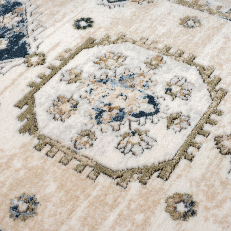 Abani Rugs Savoy SAV170A Green Beige Vintage Area Rug