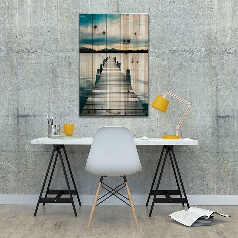 Jetty Print On Wood by Danita Delimont - Multi-Color