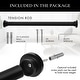 preview thumbnail 2 of 18, MERIVILLE 1-inch Diameter Metal Spring Tension Rod, Adjustable