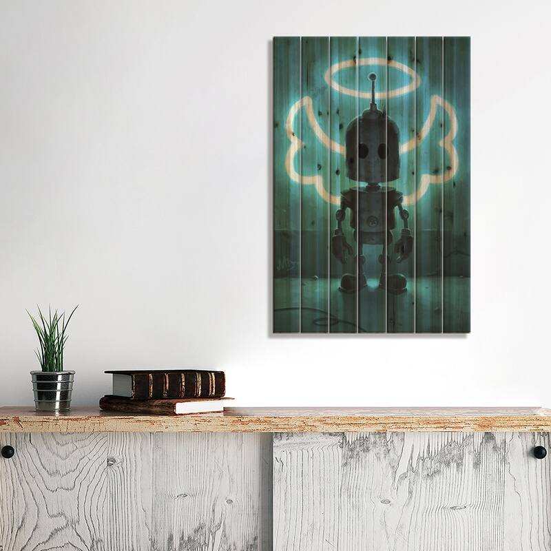 Divinity Print On Wood by Matt Dixon - Multi-Color