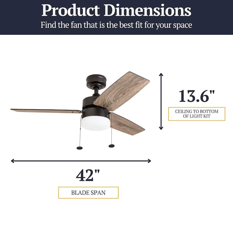 Copper Grove Glenfaba 42-inch Espresso Ceiling Fan with 3 Barnwood Blades