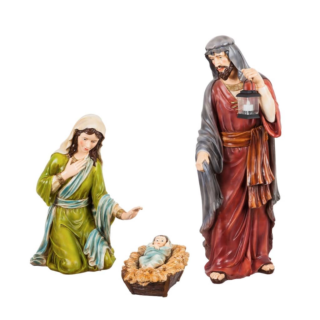 Nativity Set of 3: Mary, Joseph, and Baby Jesus