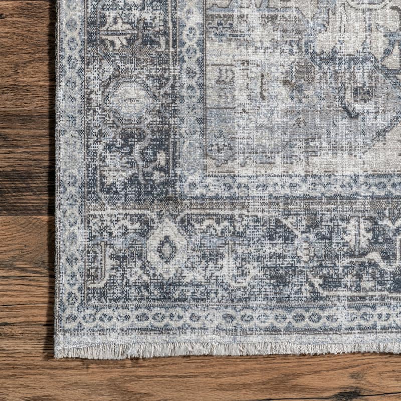 Nuloom Larkspur Persian Fringed Machine Washable Area Rug