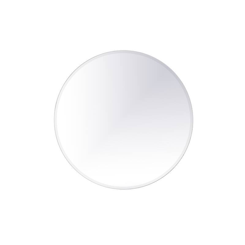 Modern 32 in. Contemporary Mirror in Clear
