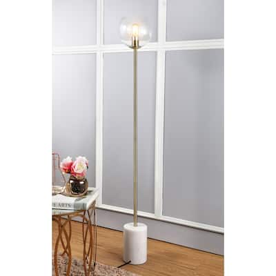 SAFAVIEH Lighting 61-inch Bradley Gold Edison Bulb Floor Lamp - 8.5" x 8.5" x 61"