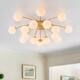 Option Brass-16 Light Semi Flush Mount