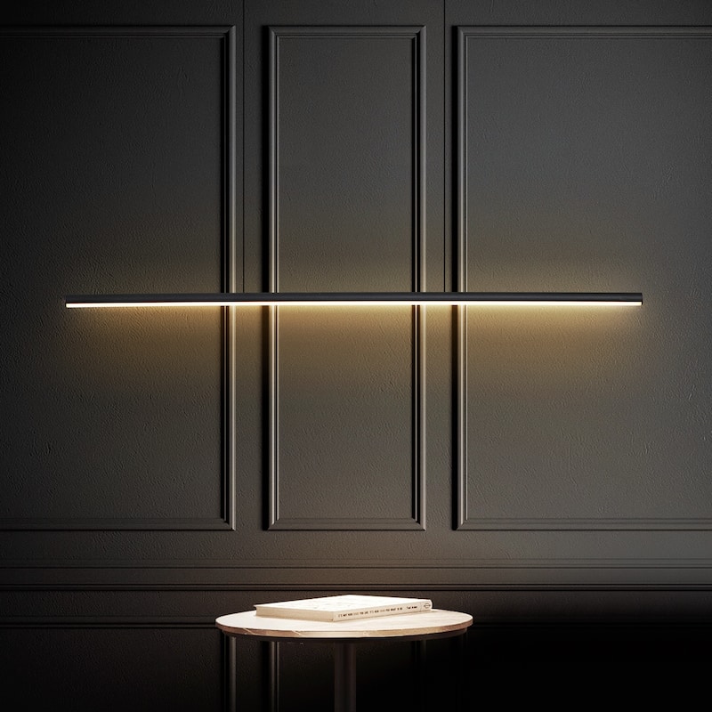 OYIPRO Kitchen Island Pendant Lighting Integrated LED Linear Light Fixture