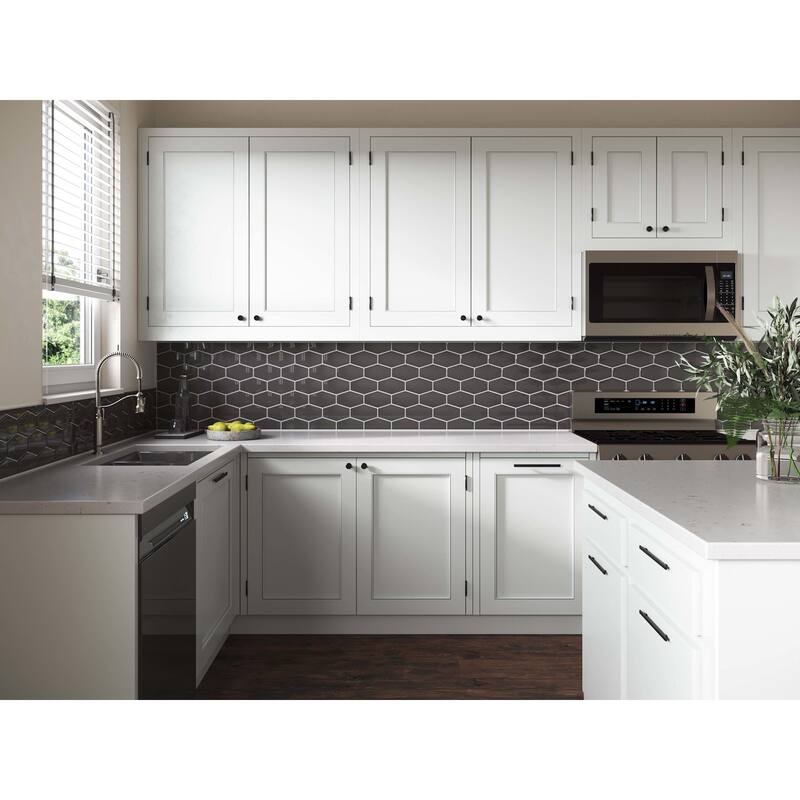 Cruz Bay Studio MKT2871 Long Hex - 11" x 11" Geometric Wall Tile -