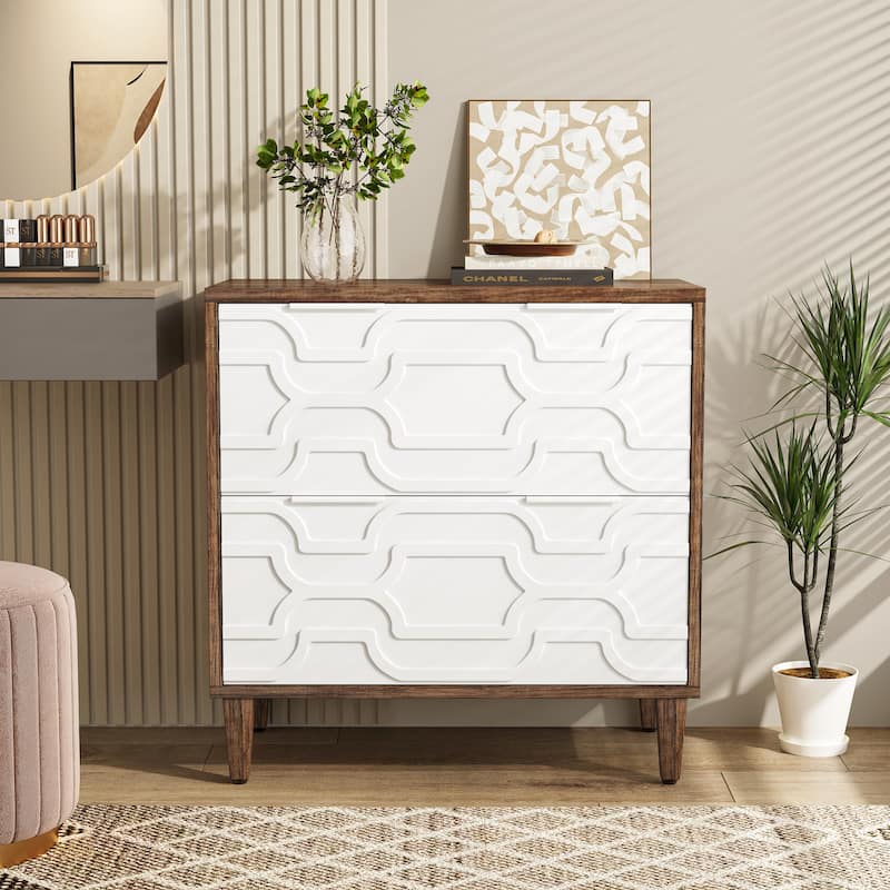 2 Drawer File Cabinet for Home Office, Filling Cabinet for A4/Letter/Legal Size