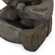 preview thumbnail 5 of 9, Candler Outdoor Tier Rock Fountain Outdoor 4 by Christopher Knight Home