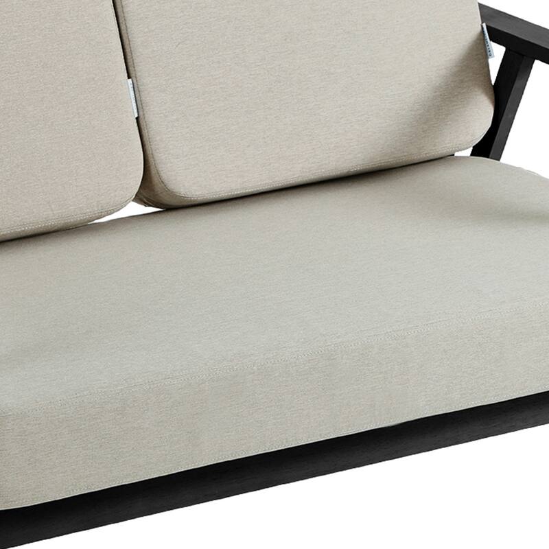 Casual Wood Cushioned 5-Piece Outdoor Patio Conversation Set