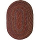 preview thumbnail 5 of 27, Rhody Rug Katie Indoor/ Outdoor Braided Area Rug Burgundy - 10' x 13' Oval