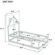 preview thumbnail 58 of 64, Twin Size Wood House-Shaped Headboard Floor Bed with Fences