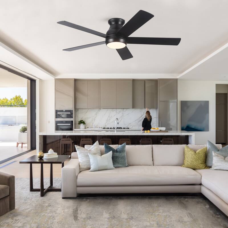 52" Low Profile Ceiling Fan with Lights