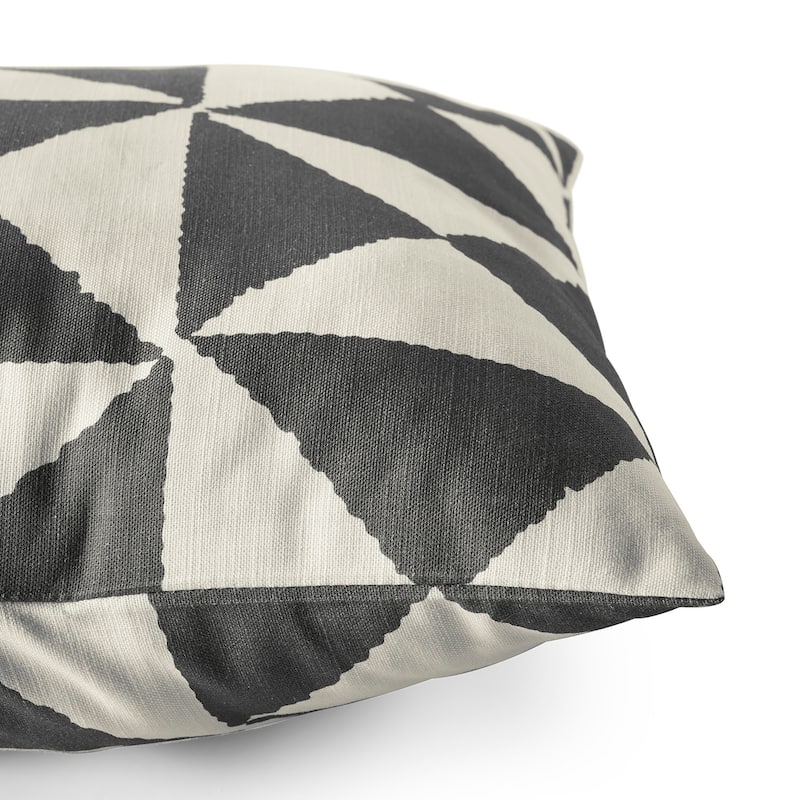 Exclusive Fabrics Printed Cotton Throw Pillow Covers 18 X 18 - Textured Decorative Pillow Covers (Set of 2)
