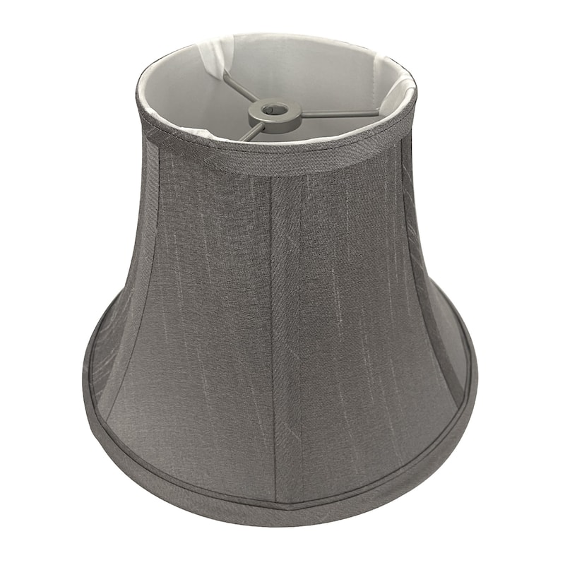 Faux Silk Bell Lamp Shade, 5 inch Top, 9 inch Bottom, 7 inch Slant