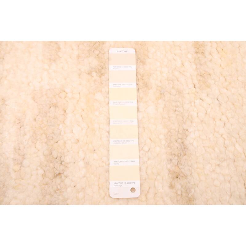 ECARPETGALLERY Hand-knotted Looma Cream Wool Rug - 8'1 x 10'2