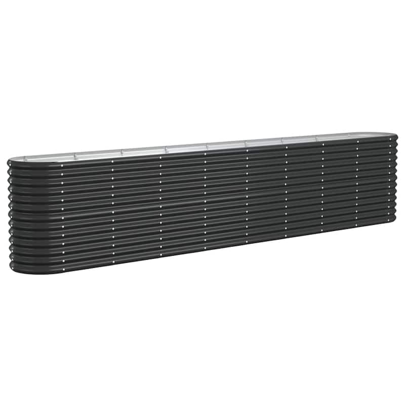 vidaXL Garden Raised Bed Patio Outdoor Raised Planter Box Powder-coated Steel