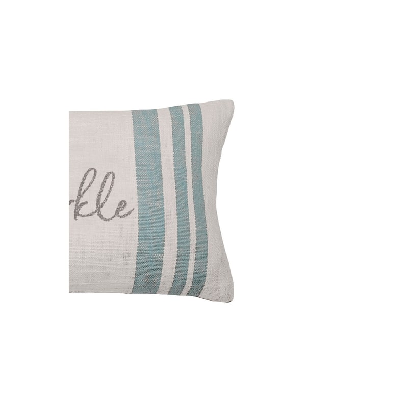 14" x 22" Morgan Sparkle Woven Christmas Throw Pillow
