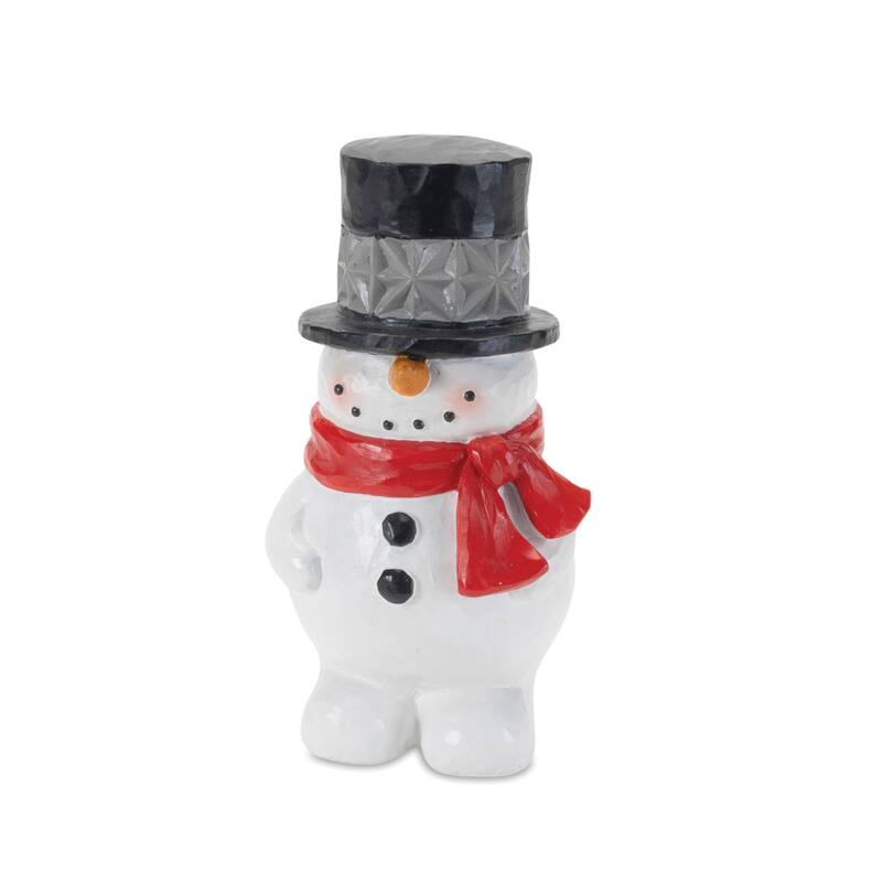 Winter Snowman Figurine (Set of 2)