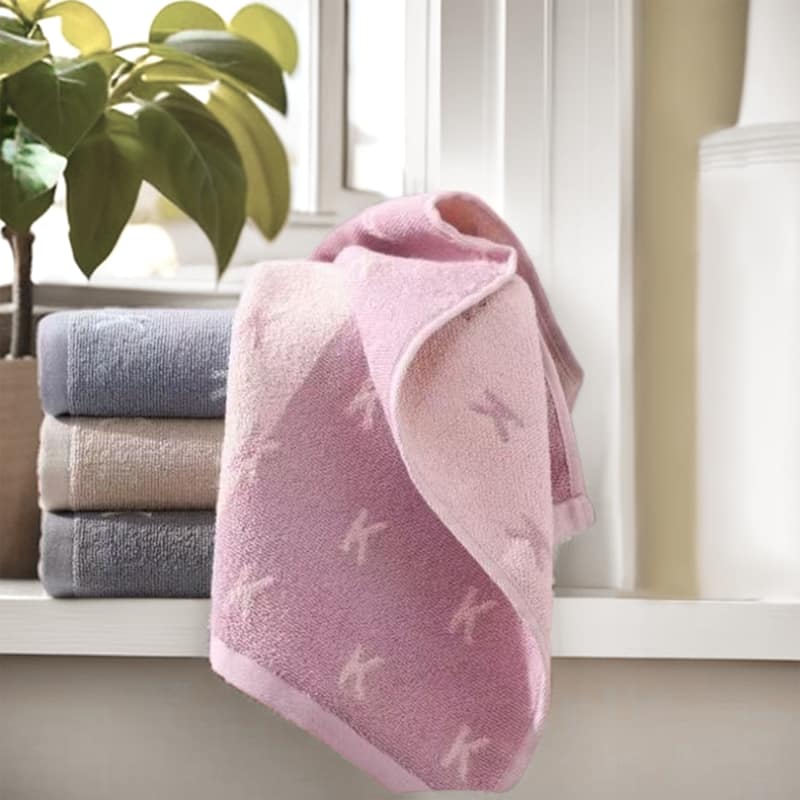 Letter Patterns Cotton Hand Towels, Comfortable Soft Absorbent, Daily Wash Essentials Decorative Bathroom
