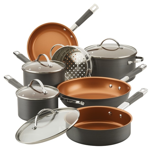Farberware Glide Pro Hard-Anodized Nonstick Cookware Set, 11-pc. Opens flyout.