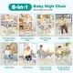 preview thumbnail 29 of 58, Costway 8-in-1 Baby High Chair Convertible Dining Booster Seat with
