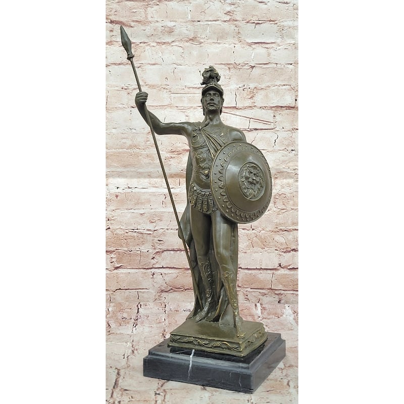 King Leonidas Greek Spartan Warrior Achilles - Bronze Hero Sculpture Statue