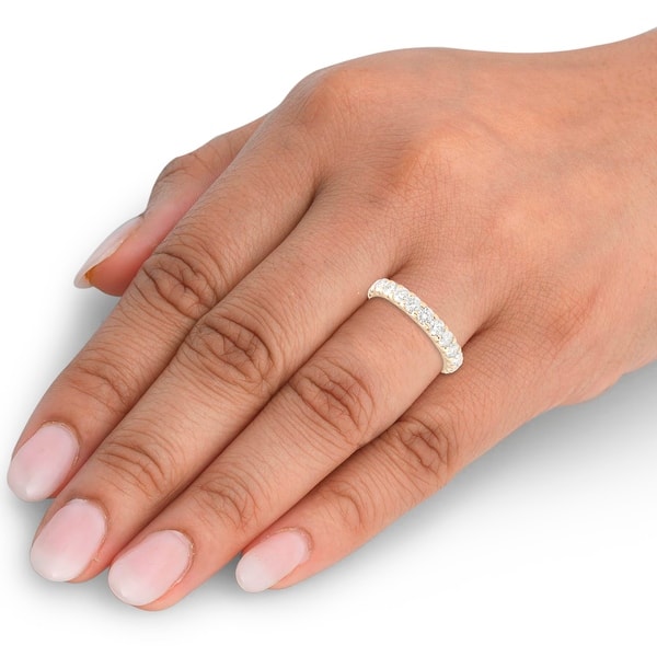 10Kt Yellow Gold 1/2 carat Diamonds Stackable Eternity Band Ring size 5 10Kt Yellow Gold 1/2 carat Diamonds Stackable Eternity Band Ring size 5