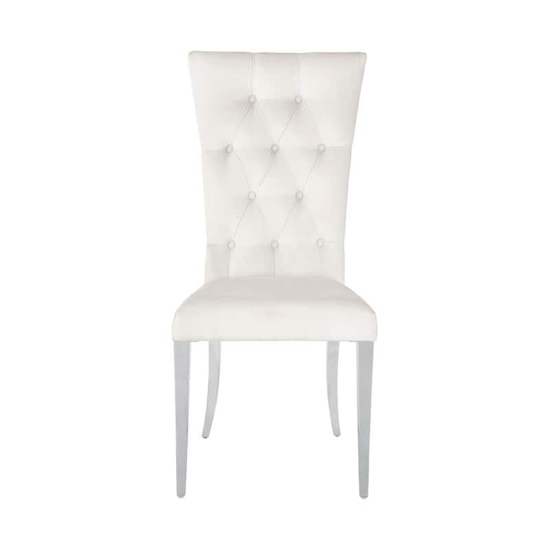 Set of 2 Velvet Upholstered Side Chairs