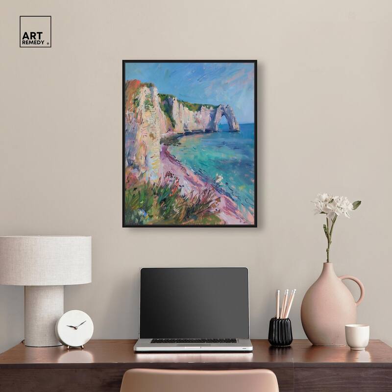 Cliffs of Etretat Canvas by Art Remedy