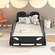 preview thumbnail 12 of 17, Race Car-Shaped Platform Bed For Kids