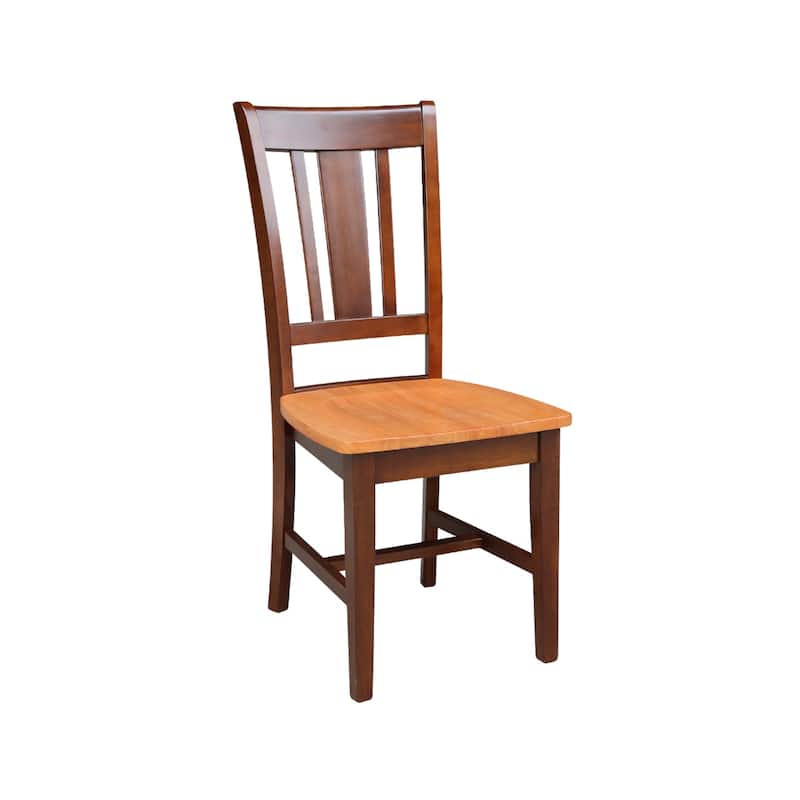 36" Round Top Pedestal Dining Table with 2 San Remo Chairs - 3 Piece Set