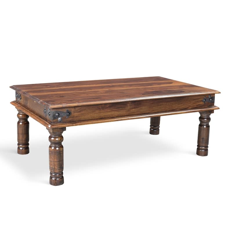 Handmade Thakat Rustic Coffee Table (India) - 17" x 44" x 24"