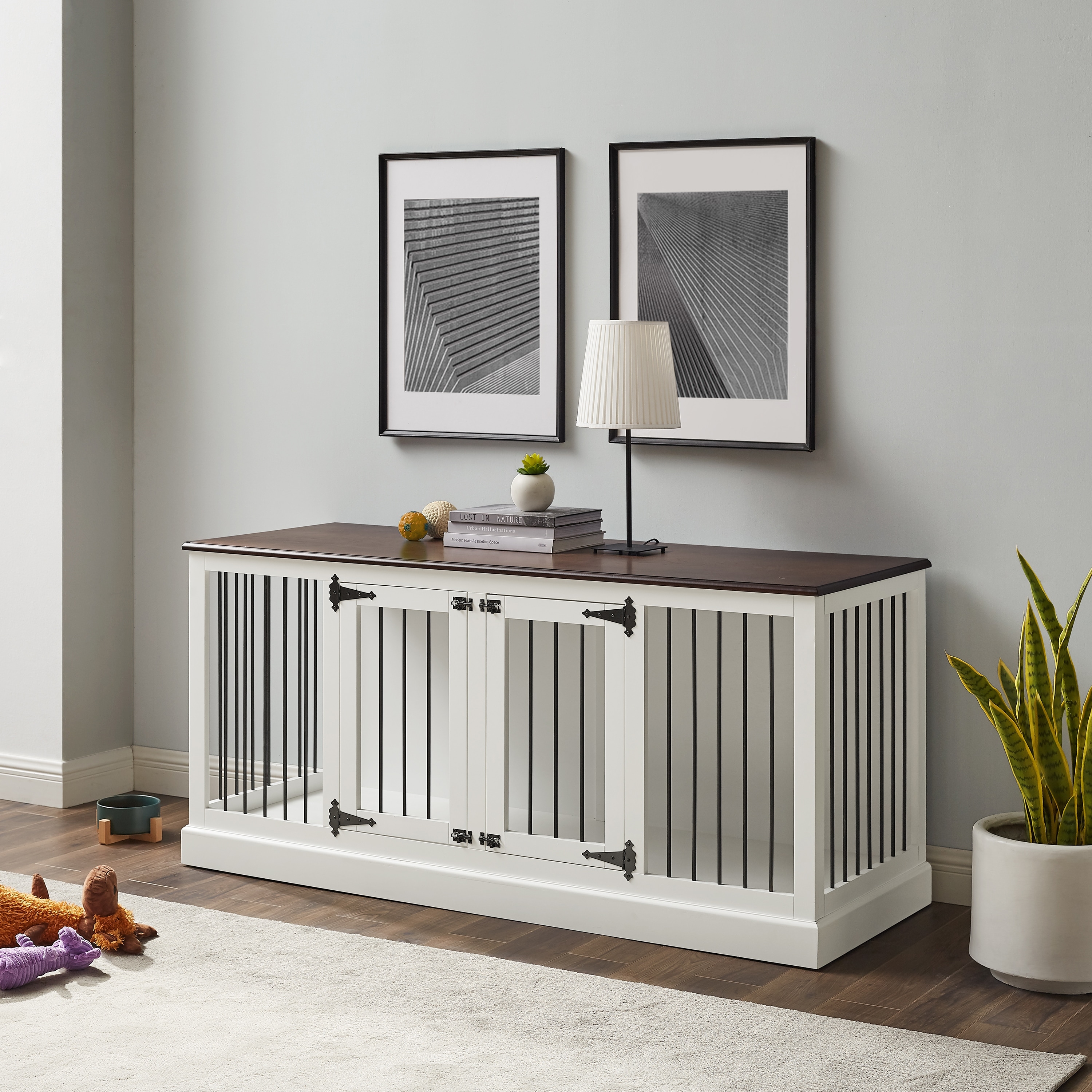 Credenza deals dog crate