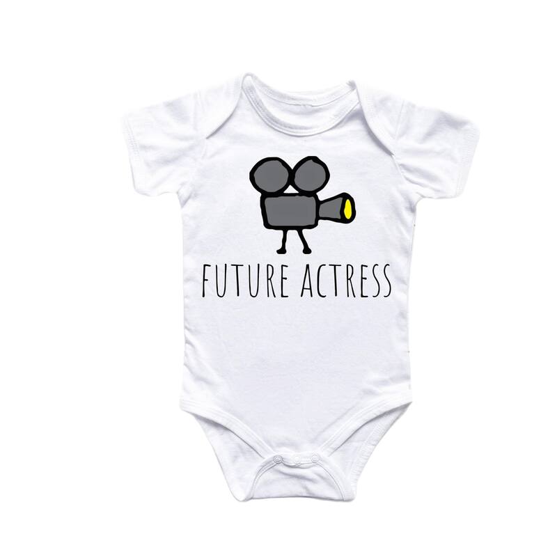 Actress - Baby Boy Girl Clothes Infant Bodysuit Funny Cute Newborn - Natural - 0-3M
