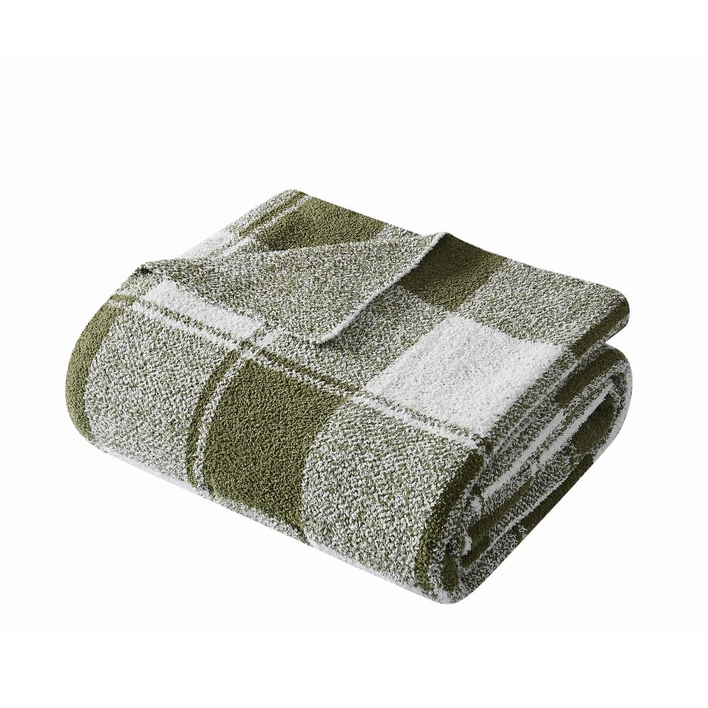 Brooklyn Loom Dusted Plaid 50x70 Throw